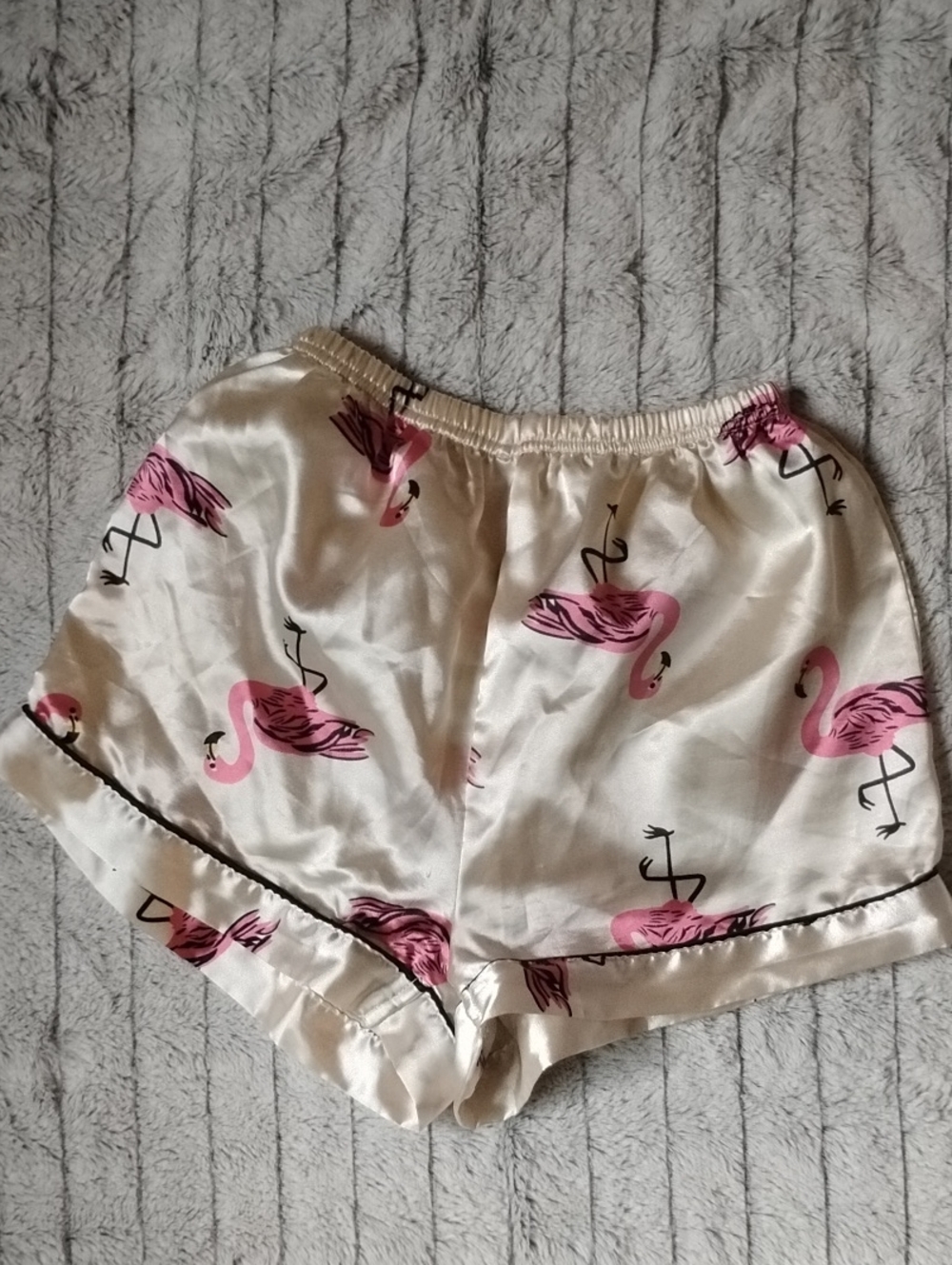 Pink Flamingo Satin Pajama Set - Picture 4 of 7